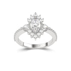 Icon Marquise Shape Diamond With Two Side Pear Diamonds Engagement Ring