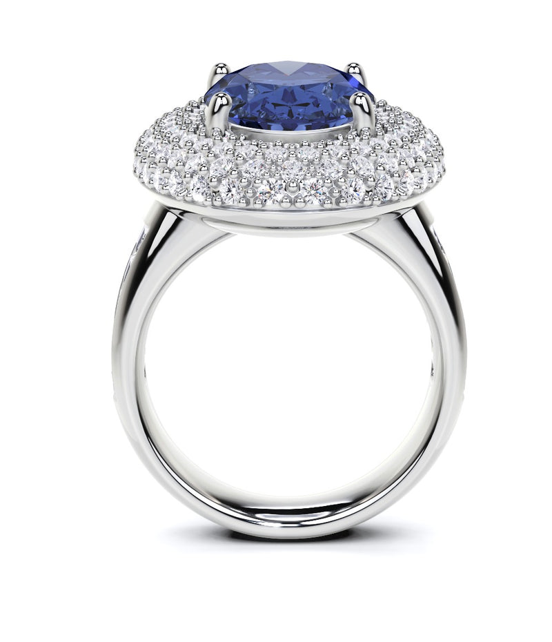 Oval Cut Sapphire High Jewellery Ring