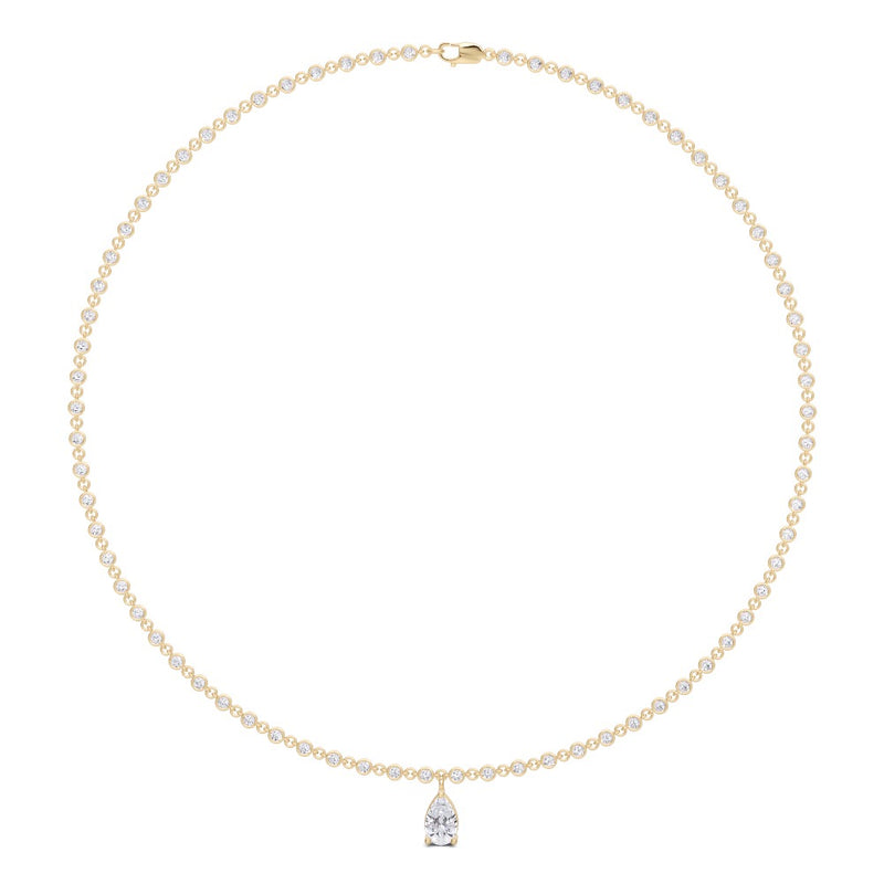 Fuster Icon Pear Diamond Necklace