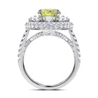 Yellow Fancy Pear Cut and White Diamond  Fuster Exclusive Ring