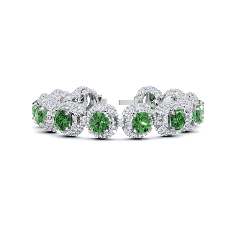 Flawless Emerald and Diamond  High Jewellery Bracelet