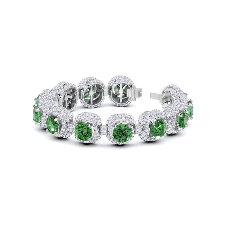 Flawless Emerald and Diamond  High Jewellery Bracelet