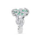 Marvelous Emerald and White Diamond  High Jewellery Ring